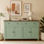 Madrid Sideboard (L)Scratch Resistant Tubaq Top and Sage Green - Image 2