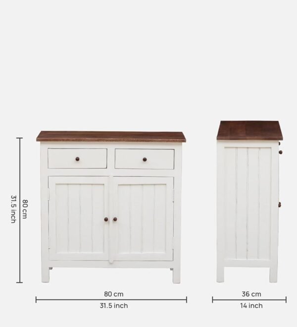 Madrid Sideboard (S) in  White Distressed Edge Finish - Image 10