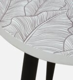 Ranthambore End Table - White and Black - Image 5
