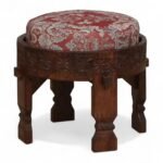 Udaipur Low Seating Stool Set of 2 (L) Finish- Tubaq - Image 5