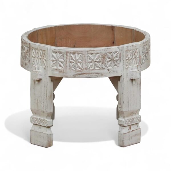 71b0jEhWr5L._SL1500_ Udaipur Side Table Finish- Disressed White - Image 1