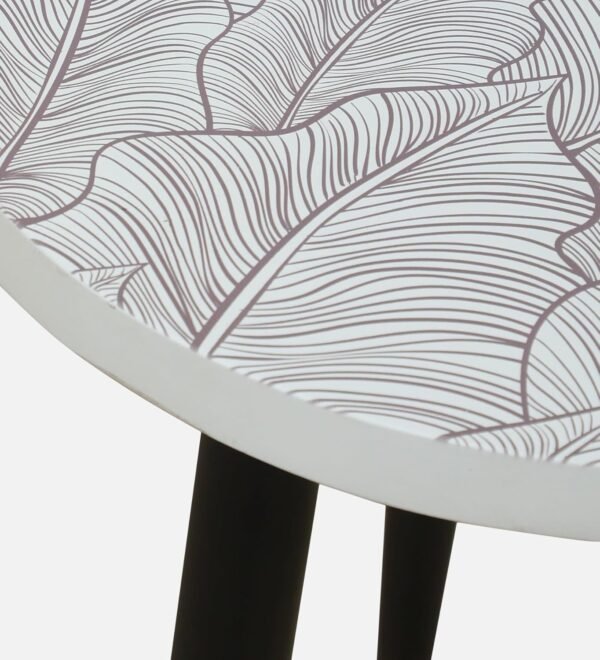 Ranthambore Nesting Table Set Of 2- Finish- White and Black - Image 10