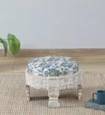 Udaipur Stool (S) Finish- Distressed White - Image 3
