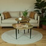 Mercury End Table Set of 2 , Finish – Natural & Black - Image 3