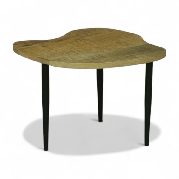 Mercury End Table Set of 2 , Finish – Natural & Black - Image 7