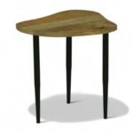 Mercury End Table Set of 2 , Finish – Natural & Black - Image 8