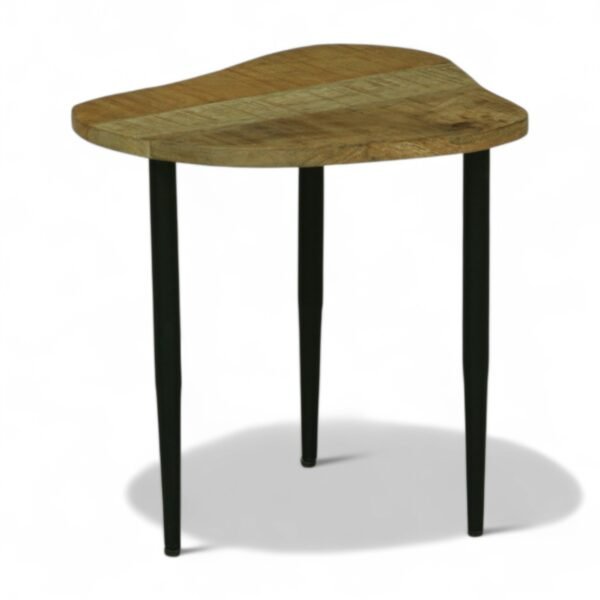 Mercury End Table Set of 2 , Finish – Natural & Black - Image 8