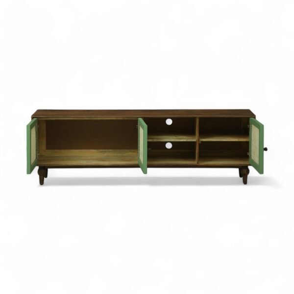 Luffy TV Console , Finish – Olive Green & Premium Panther Black - Image 5