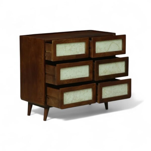 Concerto Chest of Drawers , Finish-Walnut Brown and Concrete - Image 6