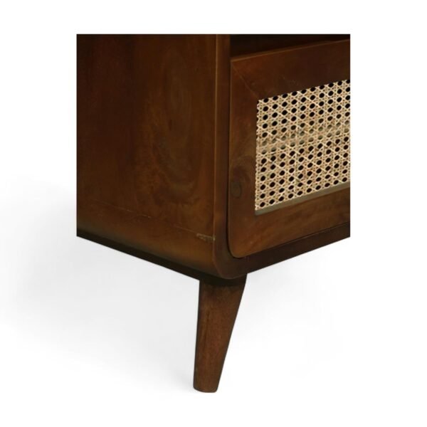 Cane Concerto Chest of Drawers , Finish - Walnut Brown - Image 8