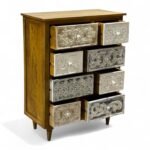 Udaipur Chest of Drawers - Light Brown&Distressed Finish - Image 4