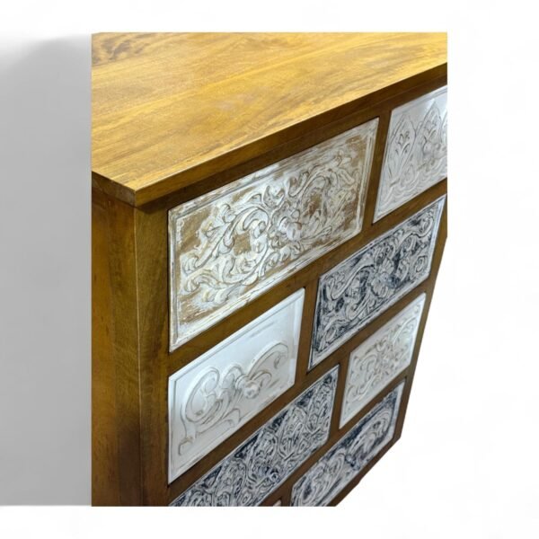 Udaipur Chest of Drawers - Light Brown&Distressed Finish - Image 5