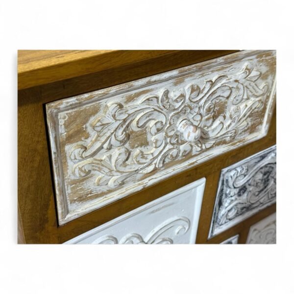 Udaipur Chest of Drawers - Light Brown&Distressed Finish - Image 7