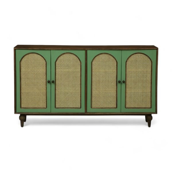 Luffy 4 Door Sideboard- Olive Green - Image 4