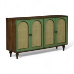 Luffy 4 Door Sideboard- Olive Green - Image 5