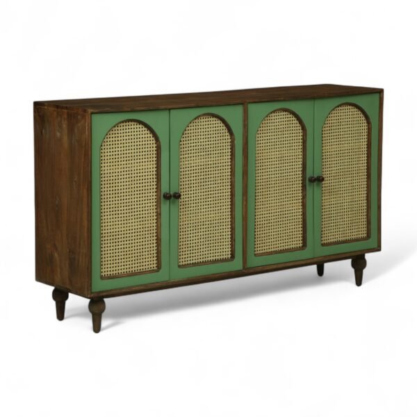 Luffy 4 Door Sideboard- Olive Green - Image 5
