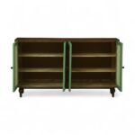 Luffy 4 Door Sideboard- Olive Green - Image 6
