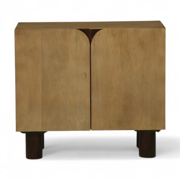 Buda Sideboard Cabinet, Finish - Premium Natural Melon& Walnut Brown - Image 1