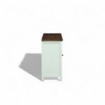 Madrid 3 door cabinet , Finish -White with distressed edges & Tubaq Top - Image 8