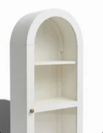 Kraft Bazaar Arched Crockery Cabinet | Glass Cabinet - Premium White - Image 3
