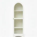 Kraft Bazaar Archies Crockery Cabinet | Glass Cabinet - Premium White