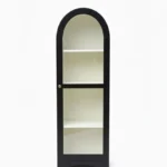 Archies Crockery Cabinet | Solid Wood Bar Cabinet - Panther Black