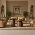 Orbit Solid Wood Coffee Table Set of 2 - Tubaq Brown - Image 2