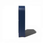 Arched Display Cabinet | Glass Door Cabinet - Royal Blue & Off-White - Image 4