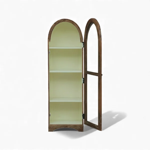 Arched Display Cabinet | Glass Door Cabinet – Tubaq & Off-White - Image 5