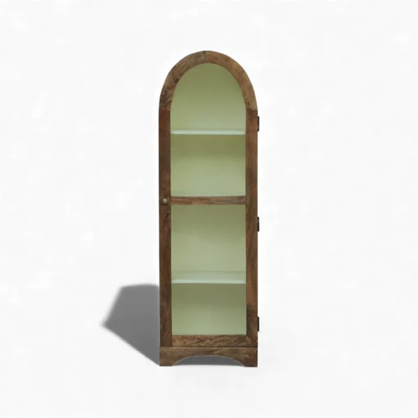 Arched Display Cabinet | Glass Door Cabinet – Tubaq & Off-White - Image 1