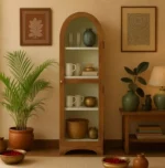 Arched Display Cabinet | Glass Door Cabinet – Tubaq & Off-White - Image 2