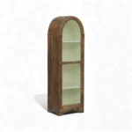 Arched Display Cabinet | Glass Door Cabinet – Tubaq & Off-White - Image 6