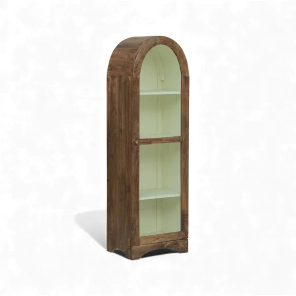 Arched Display Cabinet | Glass Door Cabinet – Tubaq & Off-White - Image 6