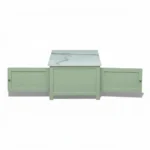 Madrid Center Table| Premium Sintered Stone Coffee Table for Living Room | Wooden Centre Table | Finish- Premium Acrylic Sage Green - Image 4