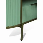 Monaco Coffee Table | Premium Sintered Stone Top Center Table for Living Room | HDMR Centre Table | Finish- Premium Acrylic Sage Green - Image 7