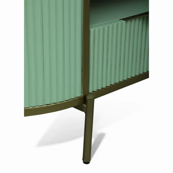 Monaco Coffee Table | Premium Sintered Stone Top Center Table for Living Room | HDMR Centre Table | Finish- Premium Acrylic Sage Green - Image 7