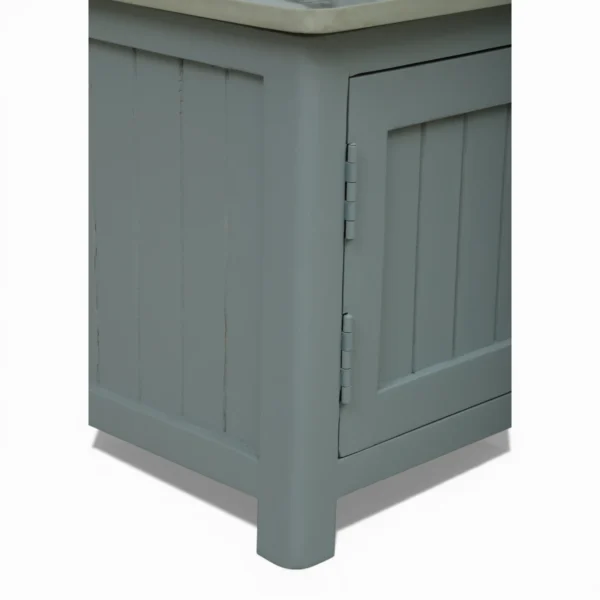 Madrid Centre Table | Premium Sintered Stone Center Table for Living Room | Wooden Coffee Table | Finish- Premium Acrylic Silver Grey - Image 8