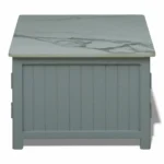 Madrid Centre Table | Premium Sintered Stone Center Table for Living Room | Wooden Coffee Table | Finish- Premium Acrylic Silver Grey - Image 9