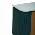 Mandala Sideboard Cabinet | Sintered Stone Top Sideboard for Living Room | Finish- Premium Acrylic Emerald Green and Terracotta Brown - Image 6