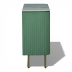 Mandala Sideboard Cabinet | Sintered Stone Top Sideboard for Living Room | Finish- Olive Green and Premium Acrylic Terracota Brown - Image 10