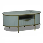 Monaco Coffee Table | Premium Sintered Stone Top Center Table for Living Room | HDMR Centre Table | Finish- Premium Acrylic Silver Grey - Image 5