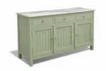 Madrid Sideboard Cabinet | Sintered Stone Top Sideboard for Living Room | Finish- Premium Acrylic Sage Green - Image 7