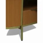 Monaco Centre Table | Premium Sintered Stone Center Top Table for Living Room | HDMR Coffee Table | Finish- Premium Acrylic Terracotta Brown - Image 6