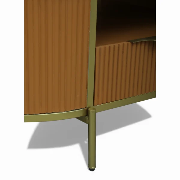 Monaco Centre Table | Premium Sintered Stone Center Top Table for Living Room | HDMR Coffee Table | Finish- Premium Acrylic Terracotta Brown - Image 6