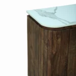 Mandala Sideboard Cabinet | Sintered Stone Top Sideboard for Living Room | Finish- Scratch Resistant Lacquered Tubaq - Image 5
