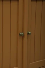 Madrid Sideboard Cabinet | Sintered Stone Top Sideboard for Living Room | Finish- Premium Acrylic Terracotta Brown - Image 11