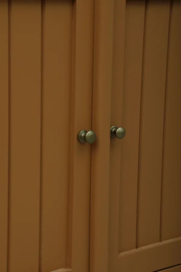 Madrid Sideboard Cabinet | Sintered Stone Top Sideboard for Living Room | Finish- Premium Acrylic Terracotta Brown - Image 11