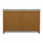 Madrid Sideboard Cabinet | Sintered Stone Top Sideboard for Living Room | Finish- Premium Acrylic Terracotta Brown - Image 13