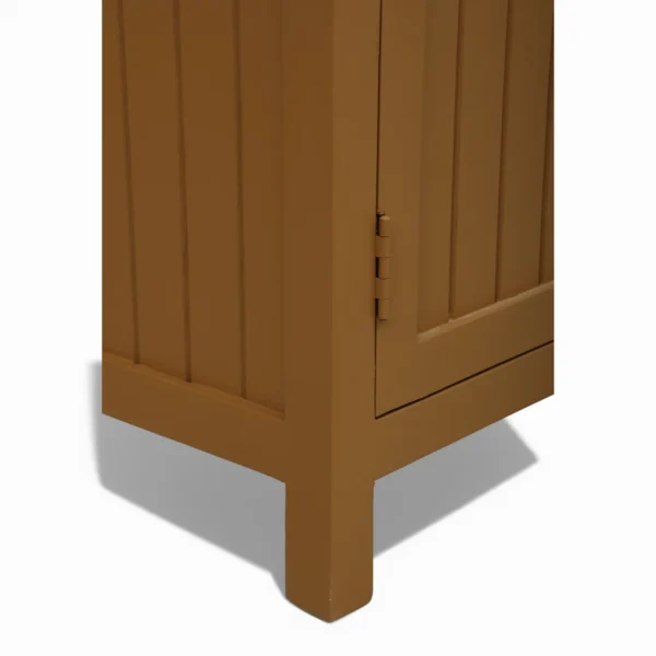 Madrid Sideboard Cabinet | Sintered Stone Top Sideboard for Living Room | Finish- Premium Acrylic Terracotta Brown - Image 14