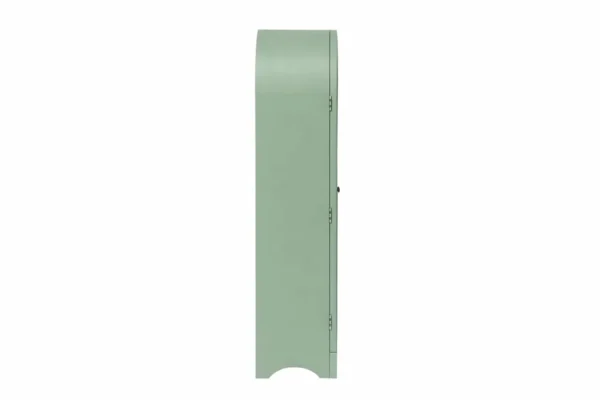 2 Door Display Cabinet | Crockery Cabinet | Wooden Multipurpose Cabinet | Finish- Olive Green and Off-White - Image 4